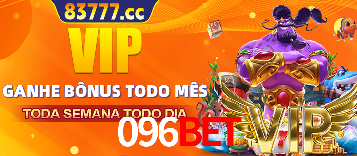 Banner promocional do 096bet oferecendo 100% de recompensas adicionais contínuas para quem fizer o login diário (Daily sign-in), com um mascote de coelho.